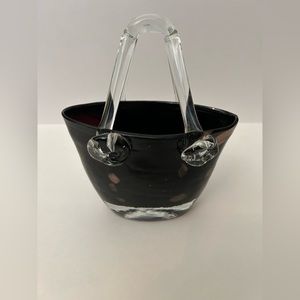 2/$20 - Vintage Decorative glass purse